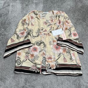 Sweetrain Set Of 2 Floral Camisole Kimono Sleepwear Womens XL Multicolor NWT New